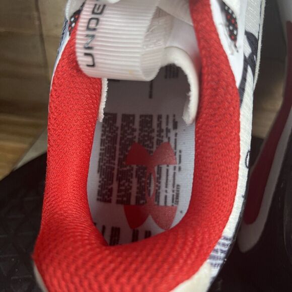 Under Armour HOVR Infinite Summit 2 Womens Size 7 White Black Red Running Shoes - Picture 6 of 10